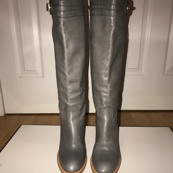 Coach Gray Tall Heeled Boot - Picture 2 of 3